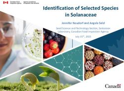 Identification of Selected Species in Solanaceae