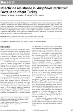 Research Insecticide resistance in Anophelessacharovi Favre in southern Turkey