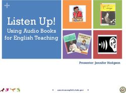 Listen Up! Using Audio Books for English Teaching - Presenter: Jennifer Hodgson