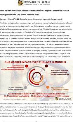 New Research In Action Vendor Selection Matrix Report - Enterprise Service Management: The Top Global Vendors 2021.
