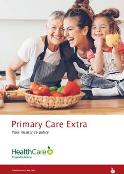 Primary Care Extra Your insurance policy - UniMed