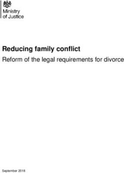 Reducing family conflict - Reform of the legal requirements for divorce - September 2018 - Ministry of Justice