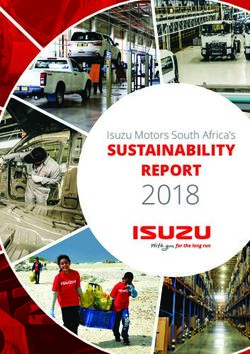 2018 REPORT SUSTAINABILITY - Isuzu Motors South Africa's - Amazon AWS