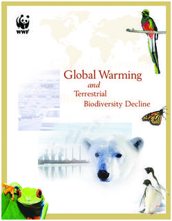 Global Warming and Terrestrial Biodiversity Decline