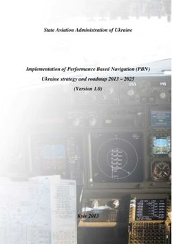 State Aviation Administration of Ukraine Implementation of Performance Based Navigation PBN Ukraine strategy and roadmap 2013 - 2025 Version ...