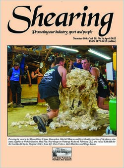 Shearing Promoting our industry, sport and people