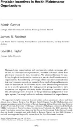 Physician Incentives in Health Maintenance Organizations