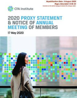 Republication Date: 3 August 2020 Pages Amended: 54 & 55 - Footnote on the bottom of page 55 details the changes made - CFA Institute
