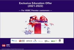 Exclusive Education Offer (2021-2022)- For HSBC Premier customers - Prepared by: AMH Wealth Transformation