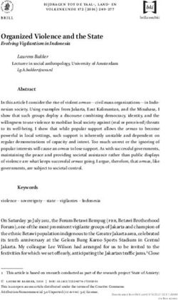 Organized Violence and the State - Evolving Vigilantism in Indonesia - Brill
