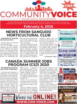 NEWS FROM SANGUDO HORTICULTURAL CLUB - Community Voice