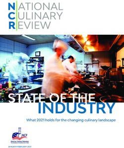 INDUSTRY STATE OF THE - American Culinary Federation