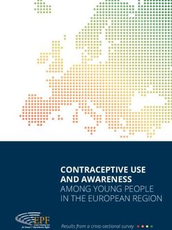 CONTRACEPTIVE USE AND AWARENESS - AMONG YOUNG PEOPLE IN THE EUROPEAN REGION Results from a cross-sectional survey
