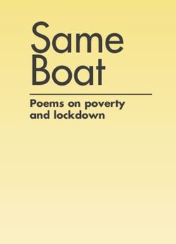 Same Boat Poems on poverty and lockdown - Church Action ...