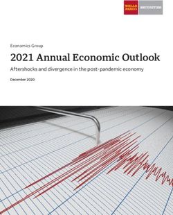 2021 Annual Economic Outlook - Aftershocks and divergence in the post-pandemic economy - Wells Fargo