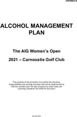 ALCOHOL MANAGEMENT PLAN - The AIG Women's Open 2021 - Carnoustie Golf Club - Angus ...
