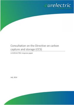 Consultation on the Directive on carbon capture and storage (CCS) - A EURELECTRIC response paper July 2014