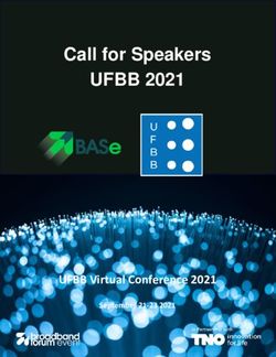 Call for Speakers UFBB 2021 - UFBB Virtual Conference 2021 September 21-23 2021 - Broadband Forum