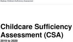 Childcare Sufficiency Assessment (CSA) - 2019 to 2020 - Medway Council