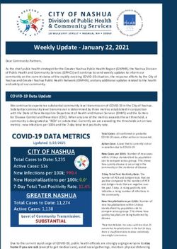 Weekly Update - January 22, 2021 - Nashua, NH