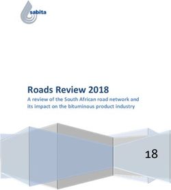 Υό Roads Review 2018 A review of the South African road network and its impact on the bituminous product industry - Sabita