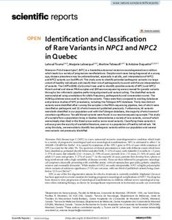Identification and Classification of Rare Variants in NPC1 and NPC2 in Quebec