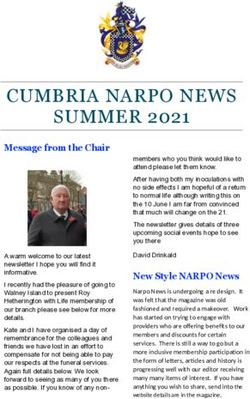 CUMBRIA NARPO NEWS SUMMER 2021