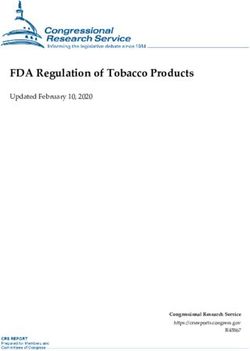 FDA Regulation of Tobacco Products - Updated February 10, 2020 - FAS.org