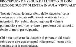 PROCEDURA DA SEGUIRE ALL'INIZIO DI OGNI LEZIONE SUBITO SI ENTRA IN AULA 'VIRTUALE' - Universit&agrave; di Cagliari