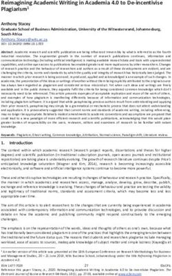 Reimagining Academic Writing in Academia 4.0 to De-incentivise Plagiarism1 - Electronic Journal of Business Research ...