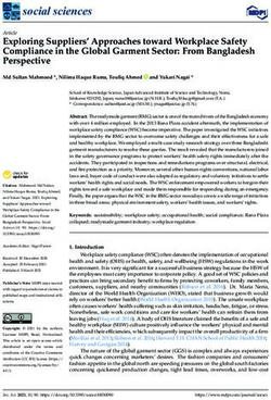 Exploring Suppliers' Approaches toward Workplace Safety Compliance in the Global Garment Sector: From Bangladesh Perspective