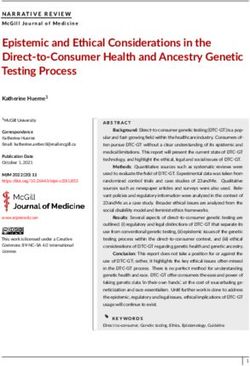 DIRECT-TO-CONSUMERHEALTHANDANCESTRYGENETIC TESTINGPROCESS