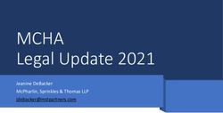 MCHA LEGAL UPDATE 2021 - JEANINE DEBACKER MCPHARLIN, SPRINKLES & THOMAS LLP