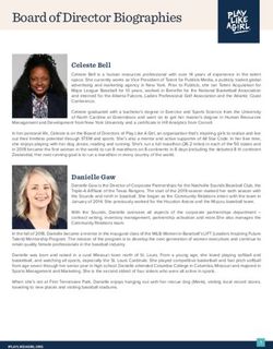 Board of Director Biographies - Celeste Bell - Play Like a Girl