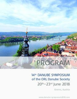 PROGRAM 14th DANUBE SYMPOSIUM of the ORL Danube Society 20th- 23rd June 2018 - Krems, Austria - ENT Danube Symposium