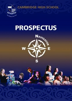 PROSPECTUS CAMBRIDGE HIGH SCHOOL