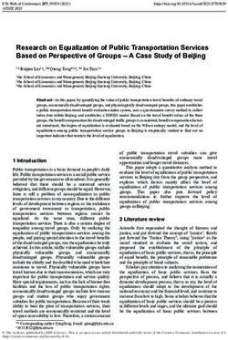 Research on Equalization of Public Transportation Services Based on Perspective of Groups - A Case Study of Beijing