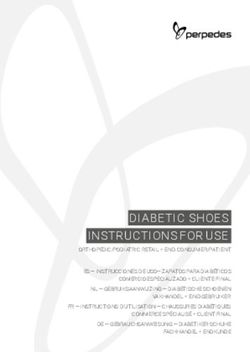 DIABETIC SHOES INSTRUCTIONS FOR USE - Perpedes