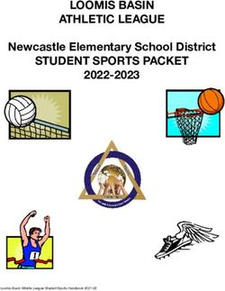LOOMIS BASIN ATHLETIC LEAGUE STUDENT SPORTS PACKET - Newcastle Elementary School District 2022-2023
