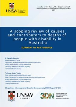 A scoping review of causes and contributors to deaths of people with disability in - NDIS Quality and Safeguards