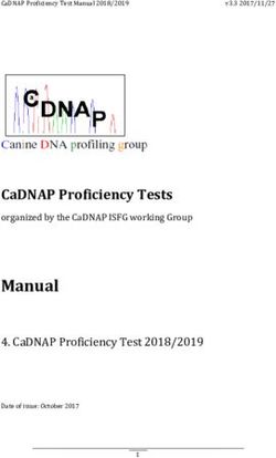 MANUAL CADNAP PROFICIENCY TESTS - CADNAP PROFICIENCY TEST 2018/2019 - ISFG