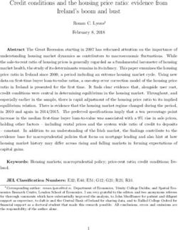 Credit conditions and the housing price ratio: evidence from Ireland's boom and bust - Ronan Lyons