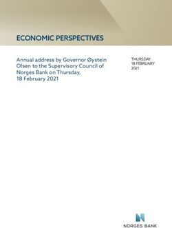ECONOMIC PERSPECTIVES - Annual address by Governor &Oslash;ystein Olsen to the Supervisory Council of Norges Bank on Thursday, 18 February 2021 - Bank ...