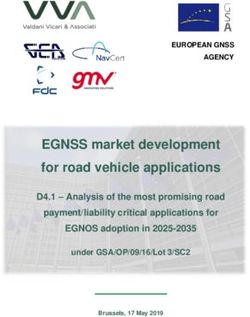 EGNSS market development for road vehicle applications - D4.1 - Analysis of the most promising road payment/liability critical applications for ...
