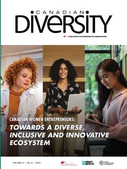 TOWARDS A DIVERSE, INCLUSIVE AND INNOVATIVE ECOSYSTEM - CANADIAN WOMEN ENTREPRENEURS