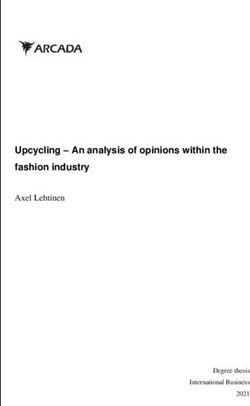 Upcycling - An analysis of opinions within the fashion industry - Axel Lehtinen - Degree thesis - Theseus