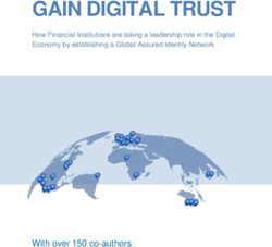 GAIN DIGITAL TRUST - With over 150 co-authors - How Financial Institutions are taking a leadership role in the Digital Economy by establishing a ...