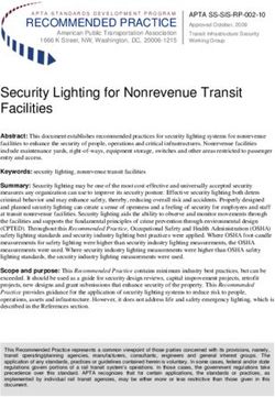 Security Lighting for Nonrevenue Transit Facilities