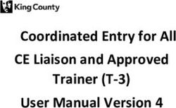 Coordinated Entry for All CE Liaison and Approved Trainer (T-3) User Manual Version 4 - King County