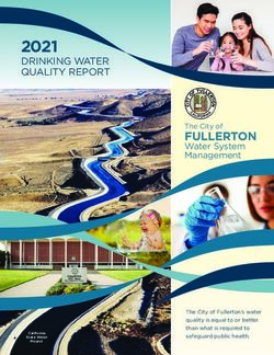 2021 DRINKING WATER QUALITY REPORT - FULLERTON - City of Fullerton